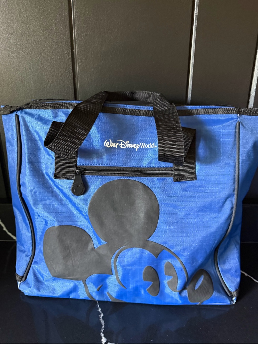 Disney Parks Mickey Mouse Blue Utility Tote Bag Walt Disney World
